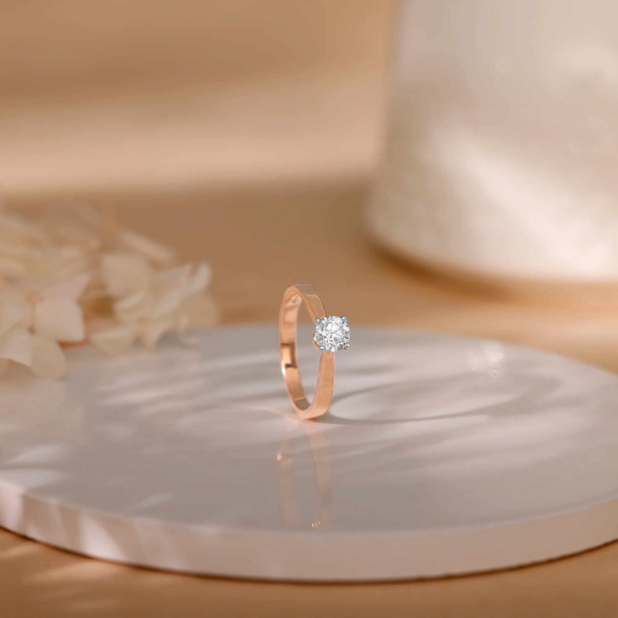 Rose Gold Joy Solitaire Lab Grown Diamond Ring - Image 2