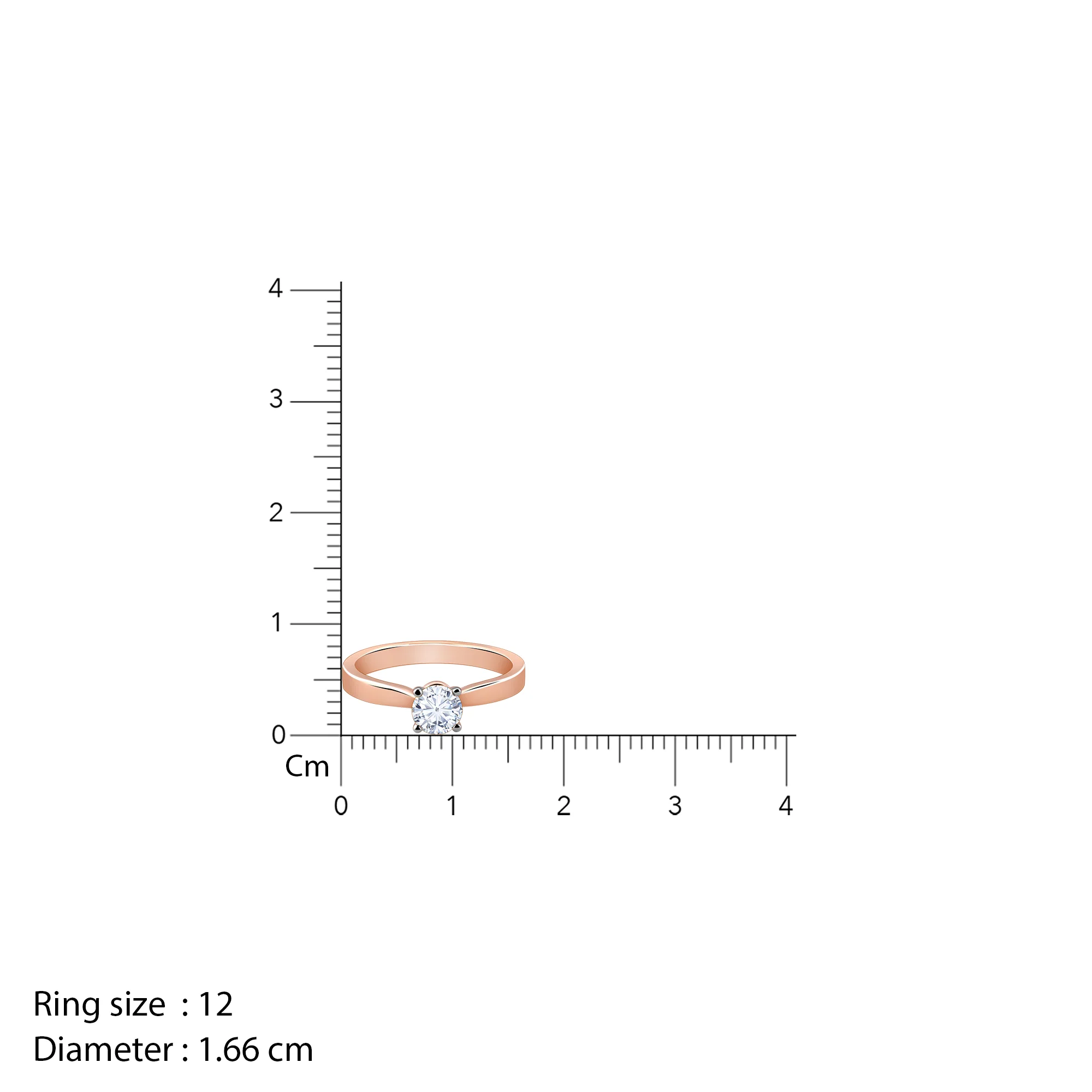 Rose Gold Joy Solitaire Lab Grown Diamond Ring - Image 6