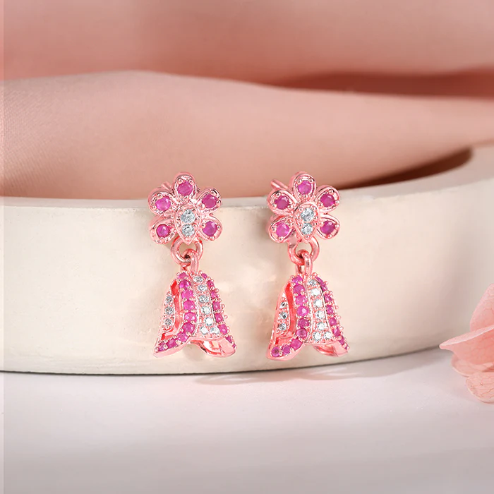 Rose Gold Kalinga Jhumki - Image 2