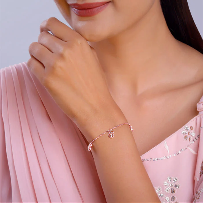 Rose Gold Komal Aamram Bracelet - Image 3