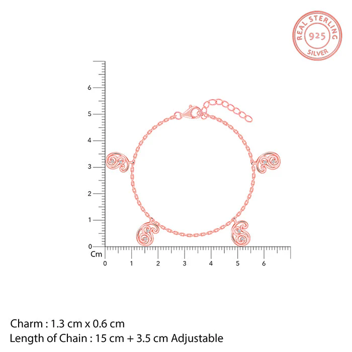 Rose Gold Komal Aamram Bracelet - Image 4
