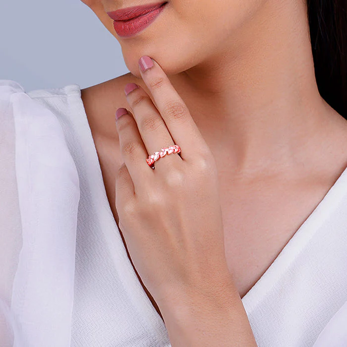 Rose Gold Laurel Wreath Ring - Image 3