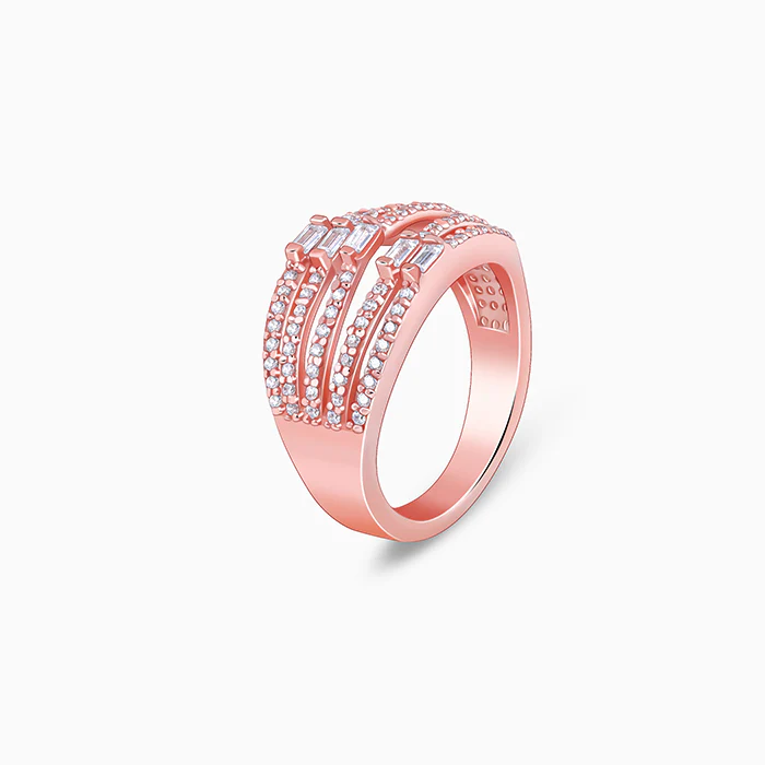 Rose Gold Layer Player Ring - Image 4