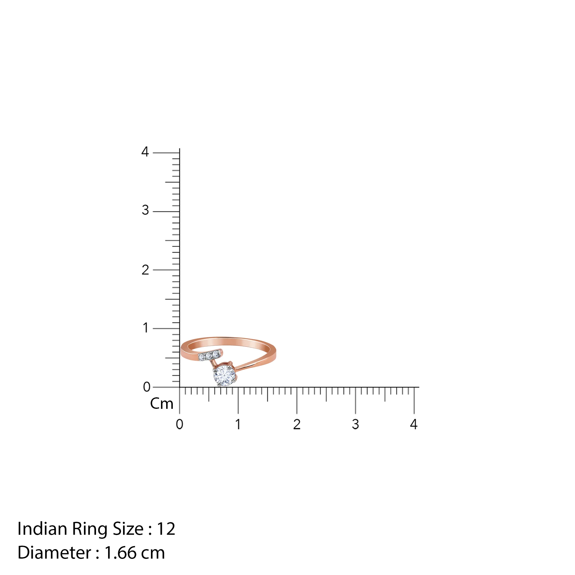 Rose Gold Linked in Love Solitaire Lab Grown Diamond Ring - Image 6