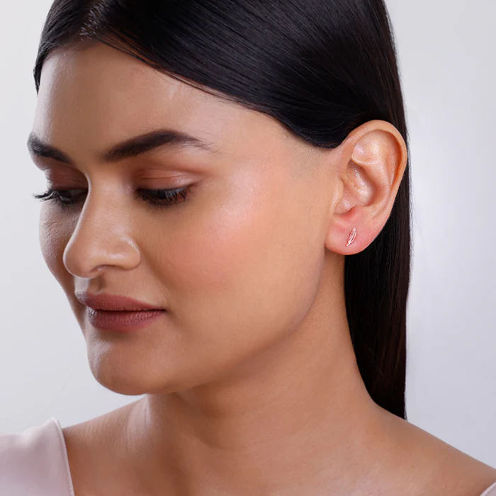 Rose Gold Liva Ear Piercings - Image 3
