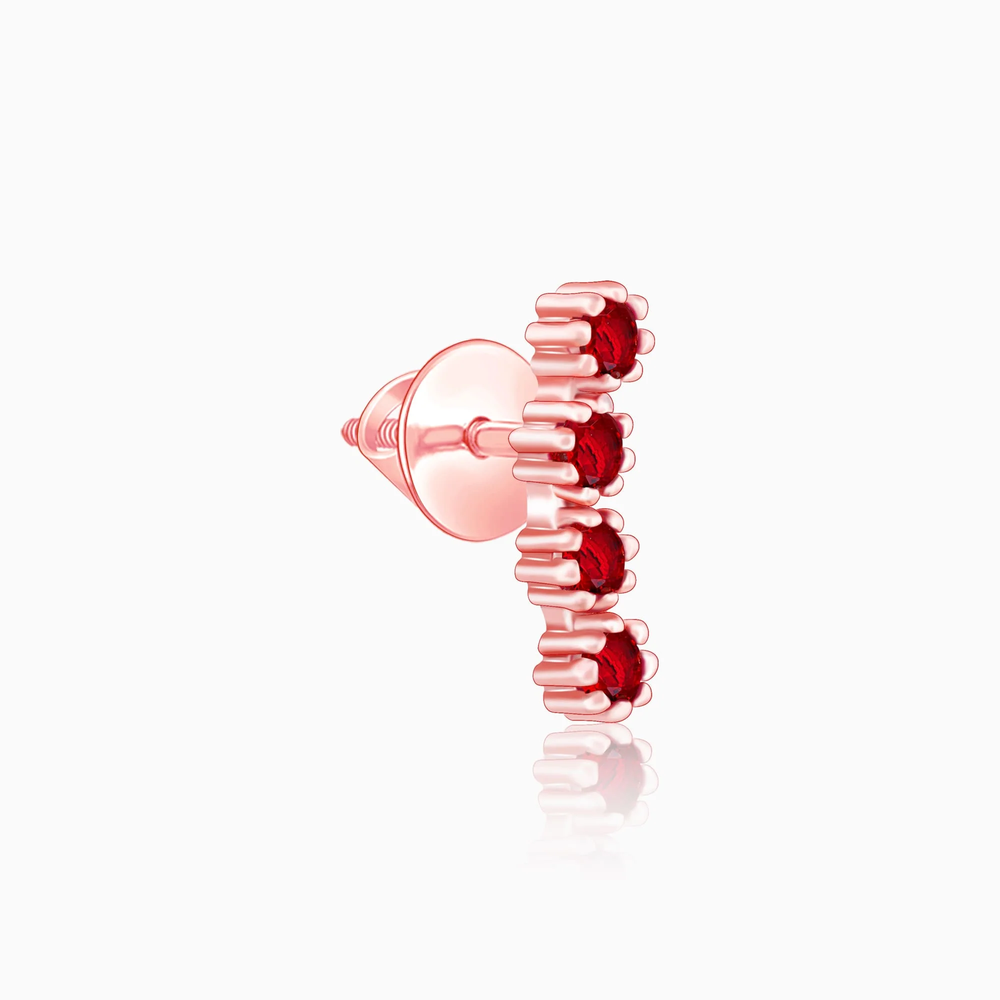 Rose Gold Love Quartet Earrings - Image 4