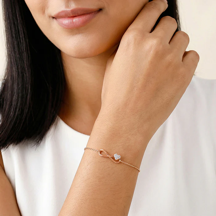 Rose Gold Love Slider Bracelet - Image 3