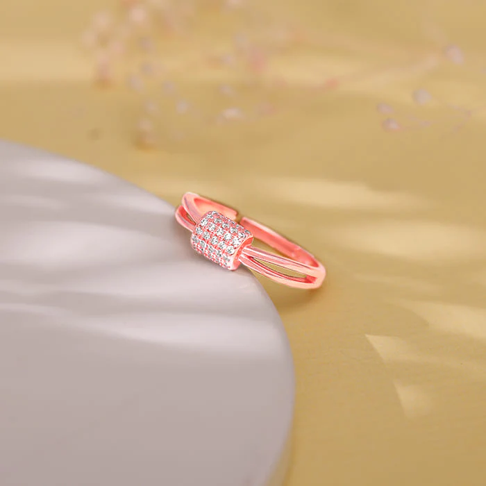 Rose Gold Lucky Loop Ring - Image 2