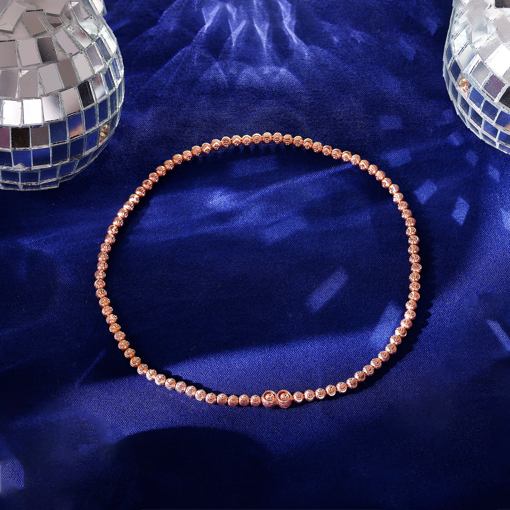Rose Gold Madonna Anklet - Image 2