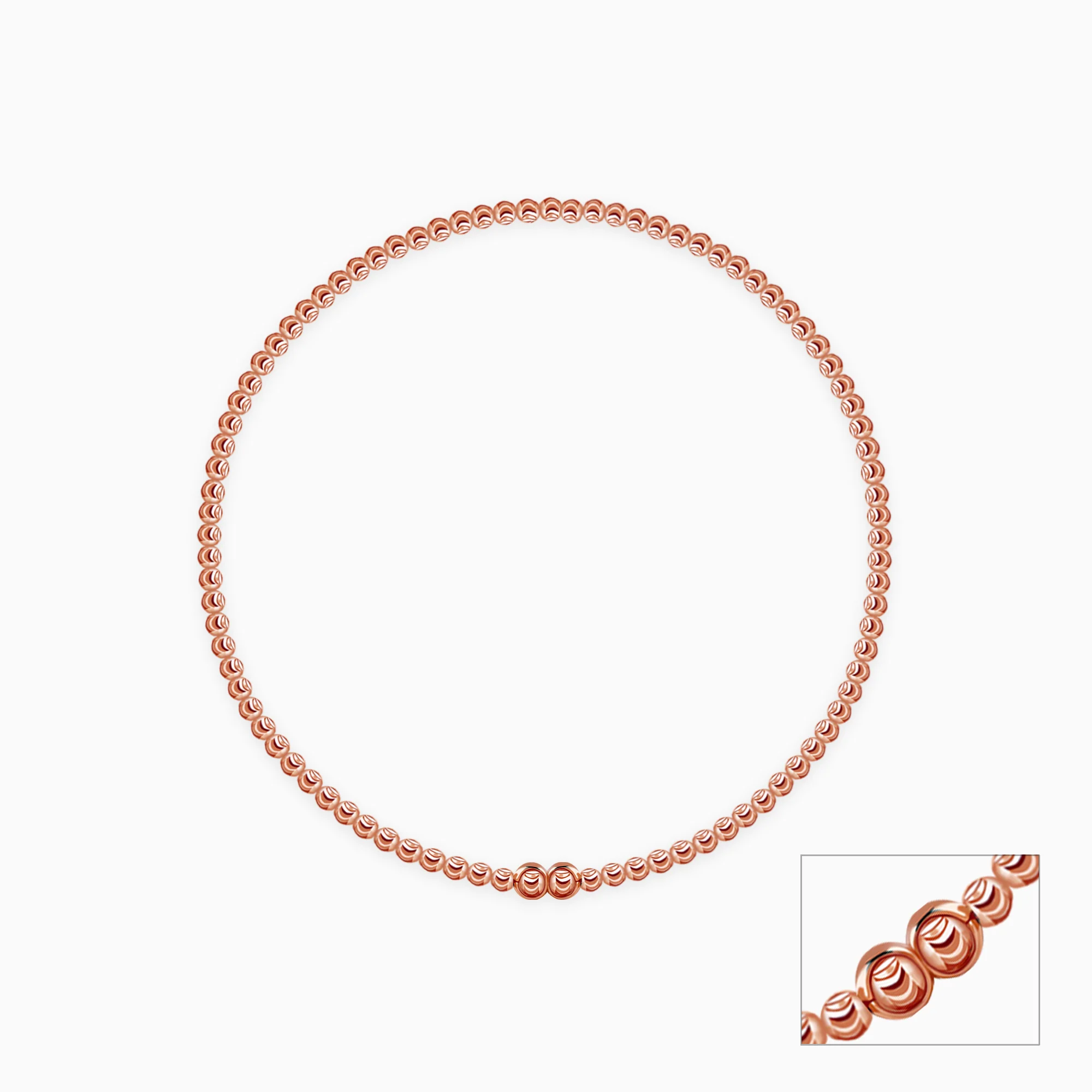Rose Gold Madonna Anklet - Image 3