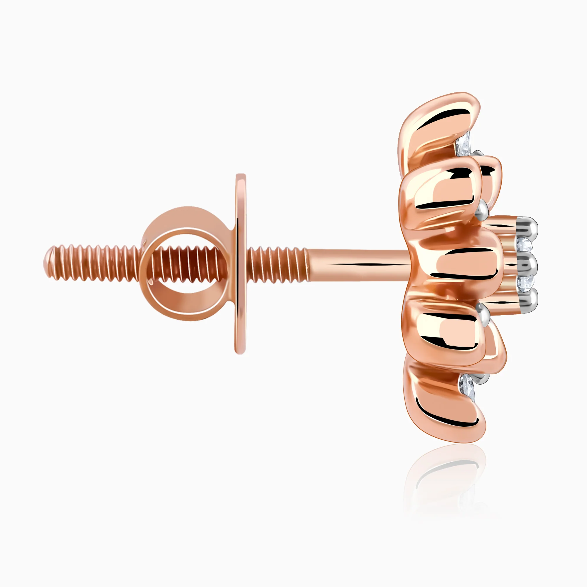 Rose Gold Magnetiq Diamond Earrings - Image 5