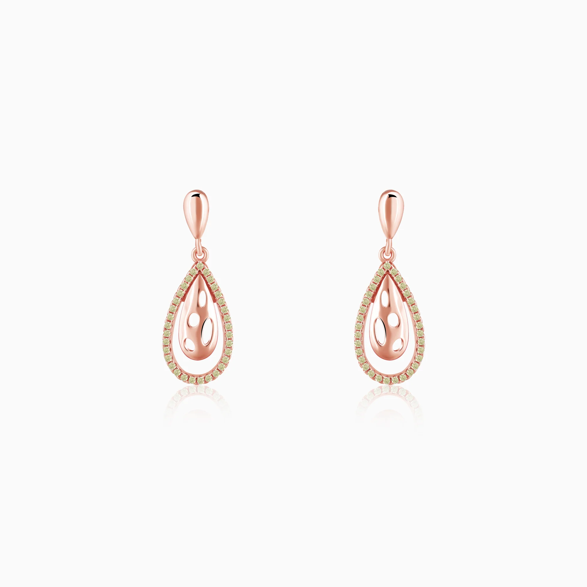 Rose Gold Meherika Earrings