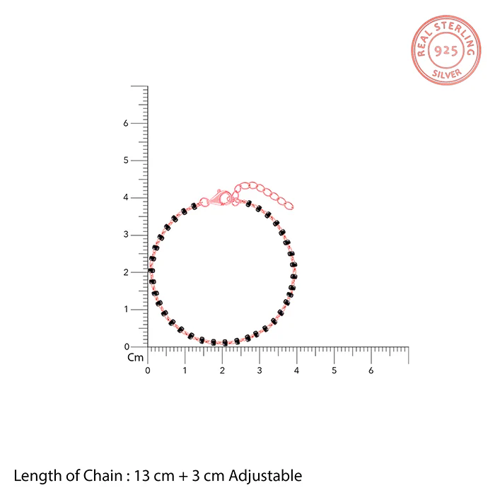 Rose Gold Minimal Nazar Kids Bracelet (2 - 8 Years) - Image 4