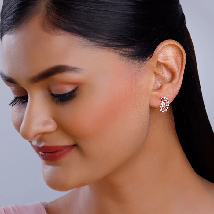 Rose Gold Mridul Mamidi Studs - Image 3