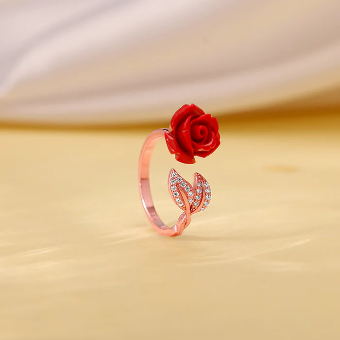 Rose Gold My Floral Ring - Image 2