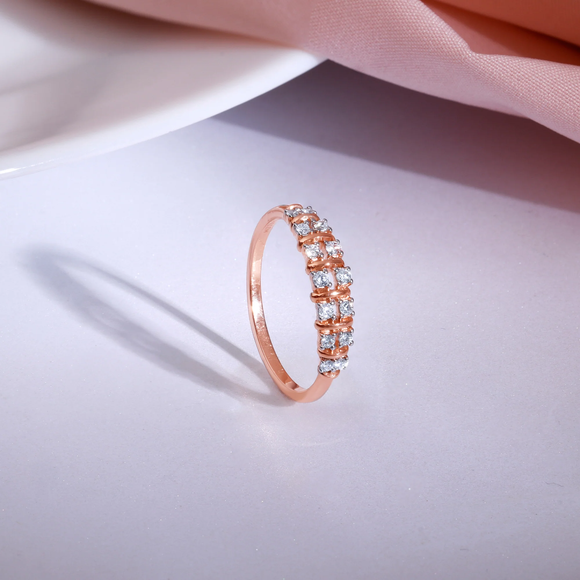Rose Gold Mystical Celine Lab Grown Diamond Ring - Image 2