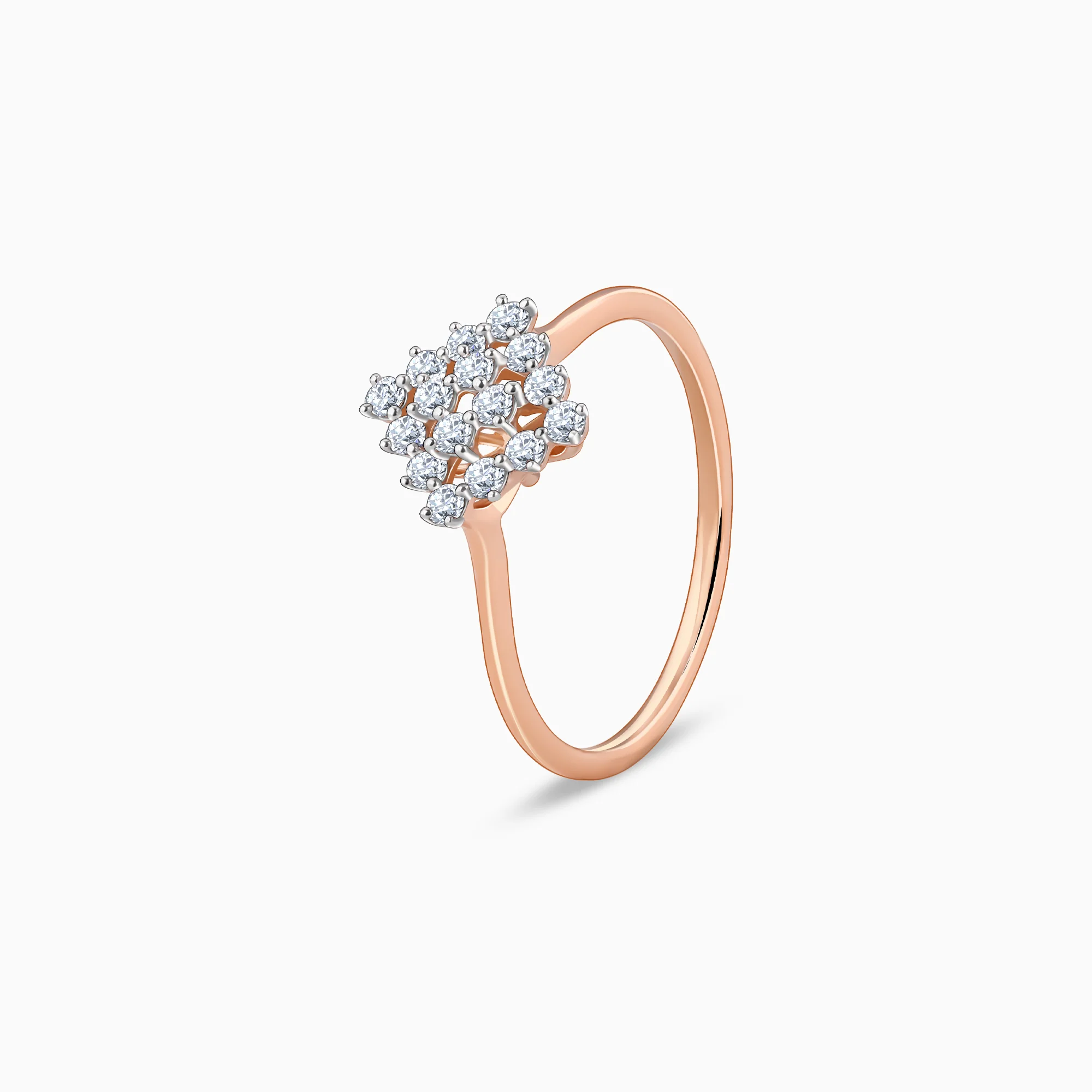 Rose Gold Noble Diamond Ring - Image 4