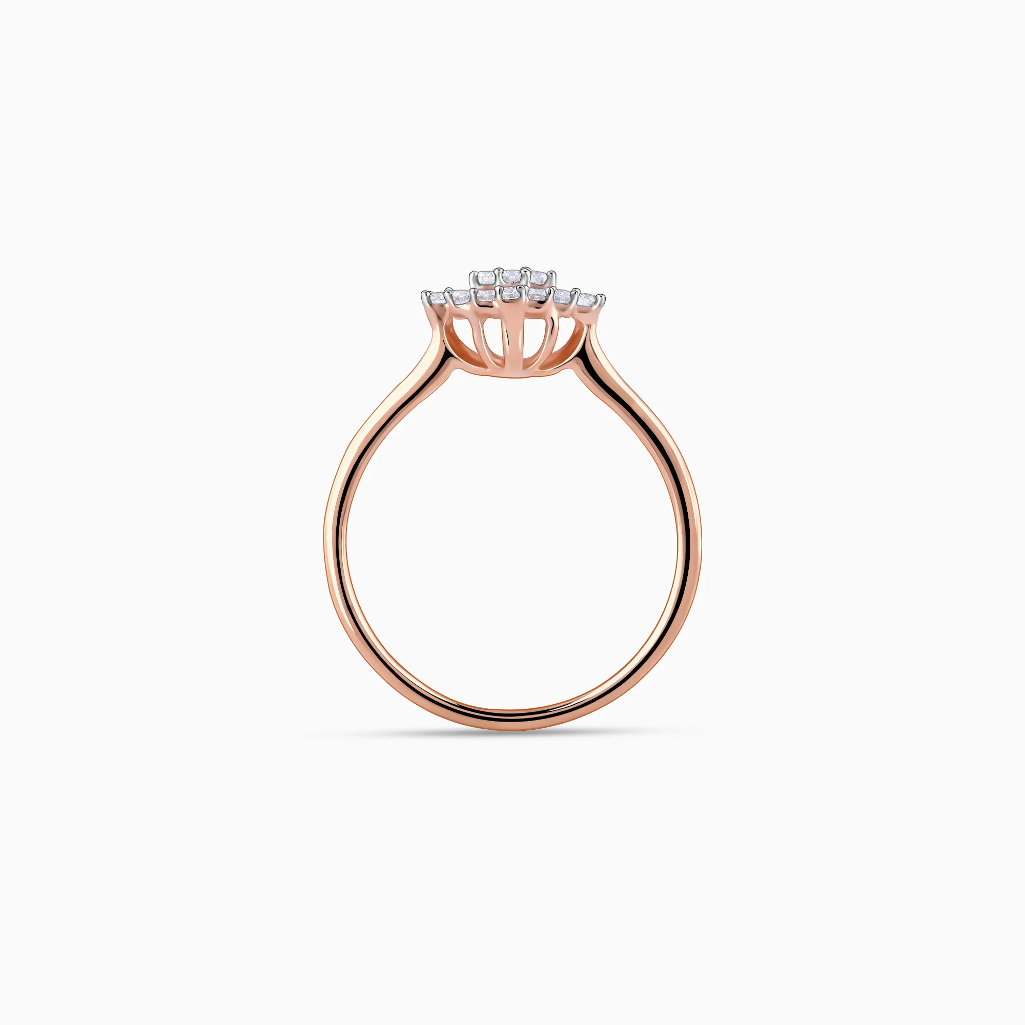 Rose Gold Noble Diamond Ring - Image 5