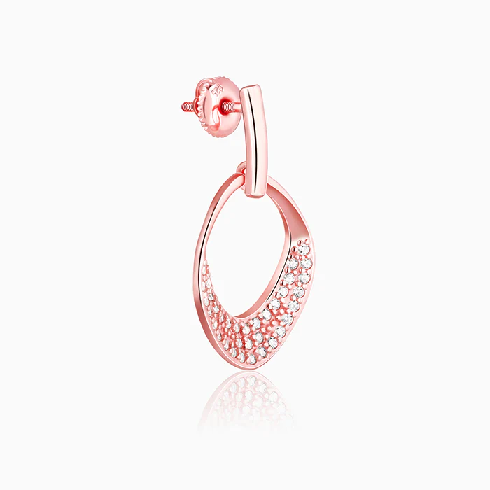 Rose Gold Nova Earrings - Image 4