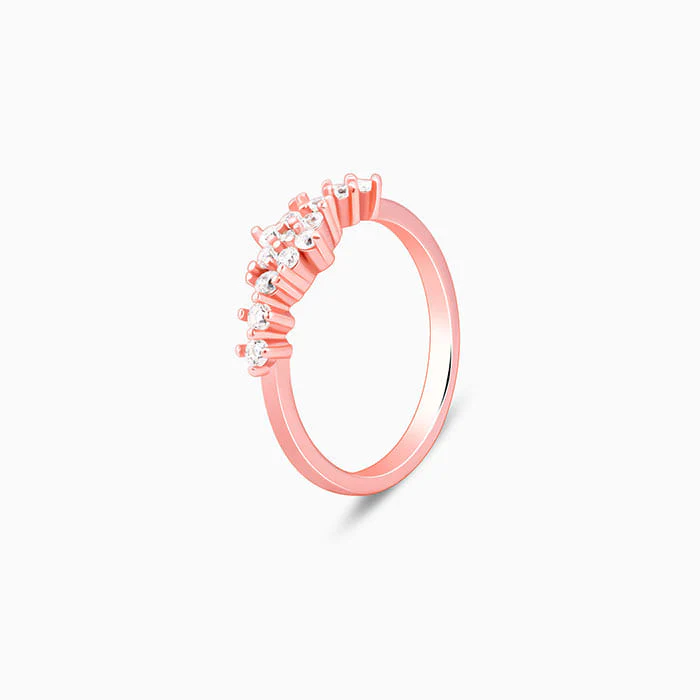 Rose Gold Oleander Floral Ring - Image 4