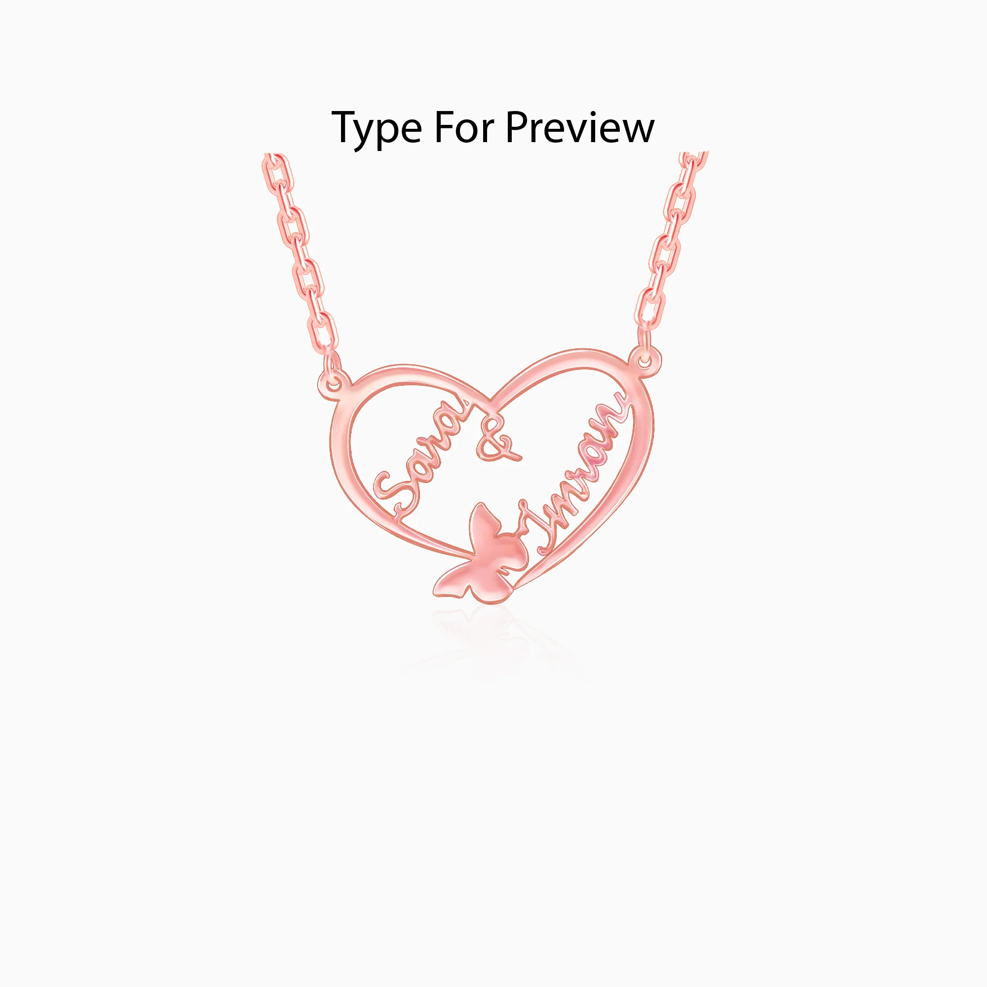 Rose Gold Personalised Forever Yours Pendant - Image 2