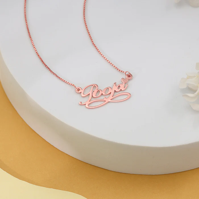 Rose Gold Personalised Infinite Moments Necklace - Image 2