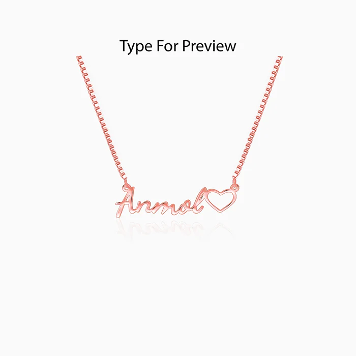 Rose Gold Personalised Life Partner Pendant - Image 2