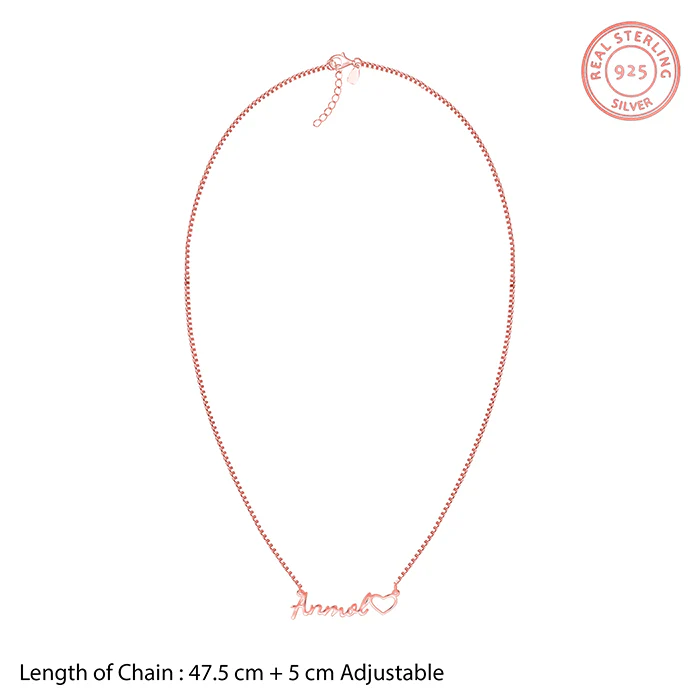 Rose Gold Personalised Life Partner Pendant - Image 6