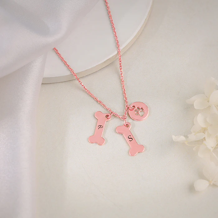 Rose Gold Personalised Pet Lover Necklace - Image 3
