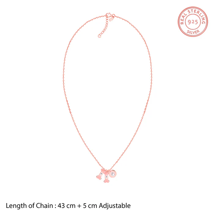 Rose Gold Personalised Pet Lover Necklace - Image 6
