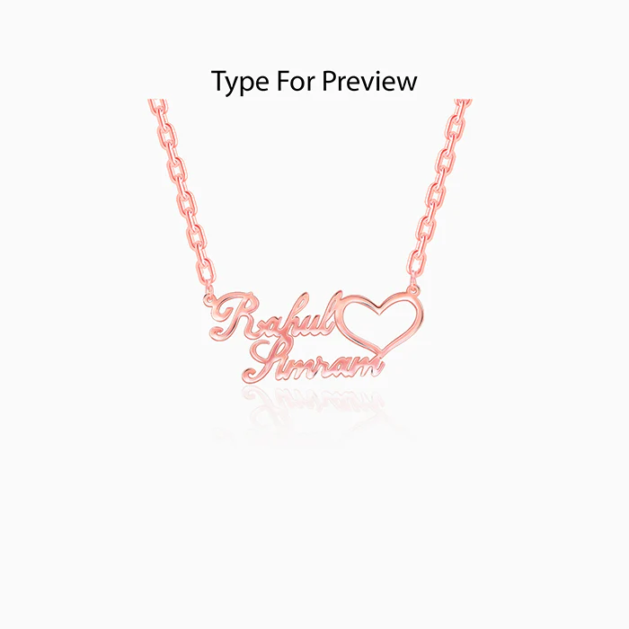 Rose Gold Personalised Precious Sweetheart Pendant - Image 2