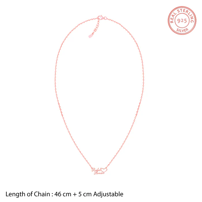 Rose Gold Personalised Precious Sweetheart Pendant - Image 6