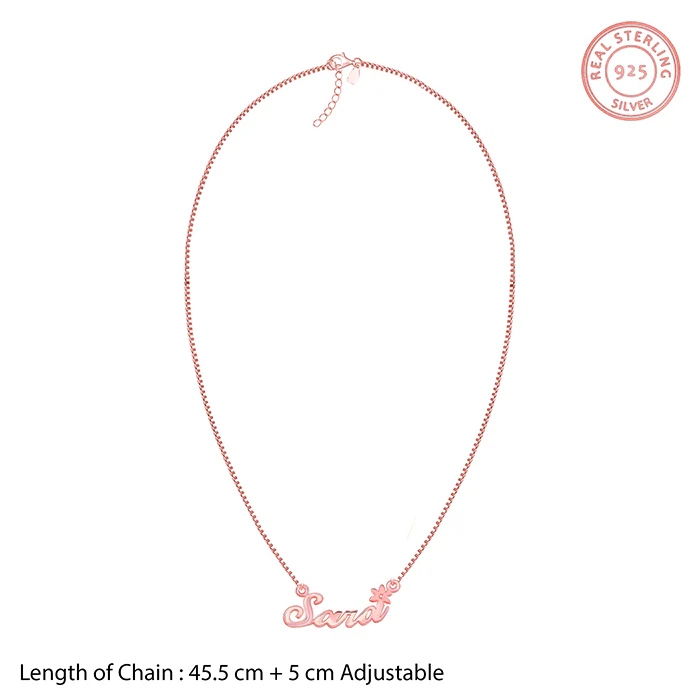 Rose Gold Personalised Self Love Pendant - Image 5