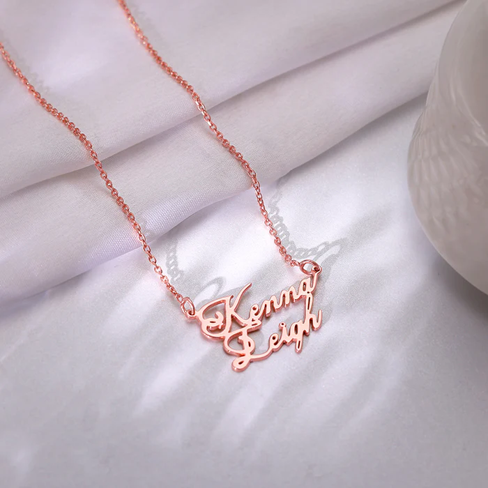 Rose Gold Personalised Perfect Match Pendant - Image 3