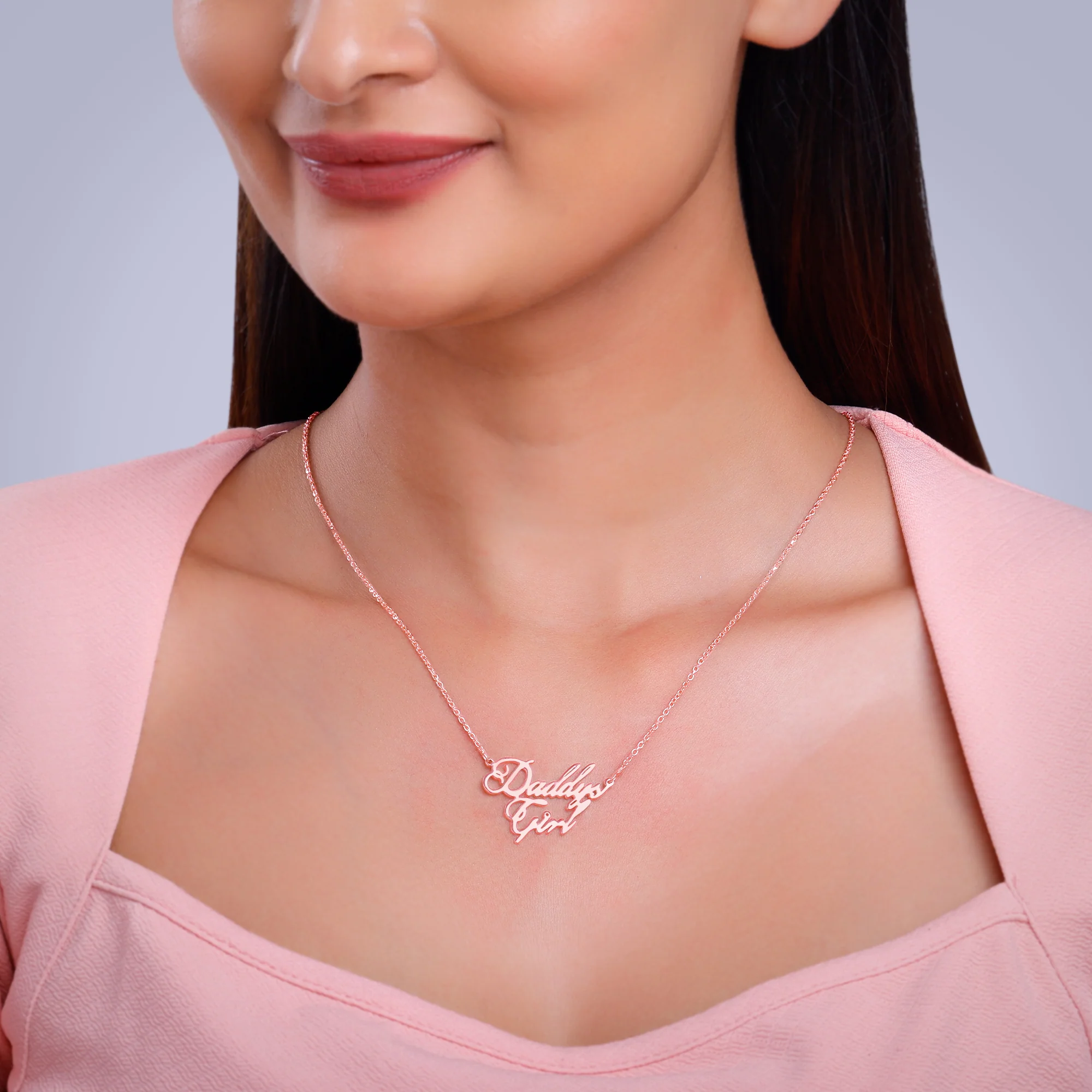 Rose Gold Personalised Perfect Match Pendant - Image 6