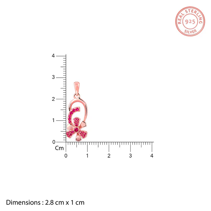 Rose Gold Pink Musli Spin Pendant With Link Chain - Image 6
