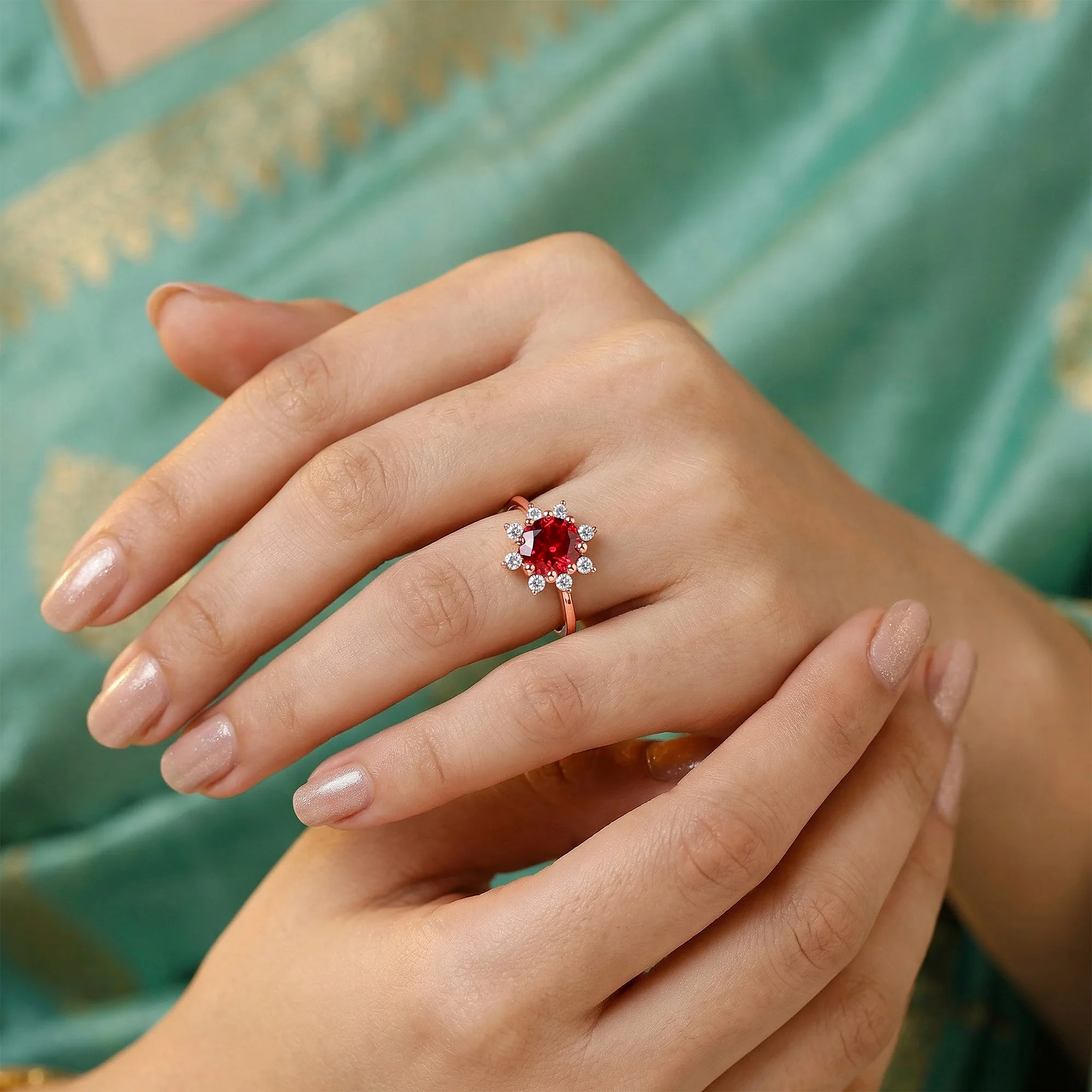 Rose Gold Pomona Ring - Image 3