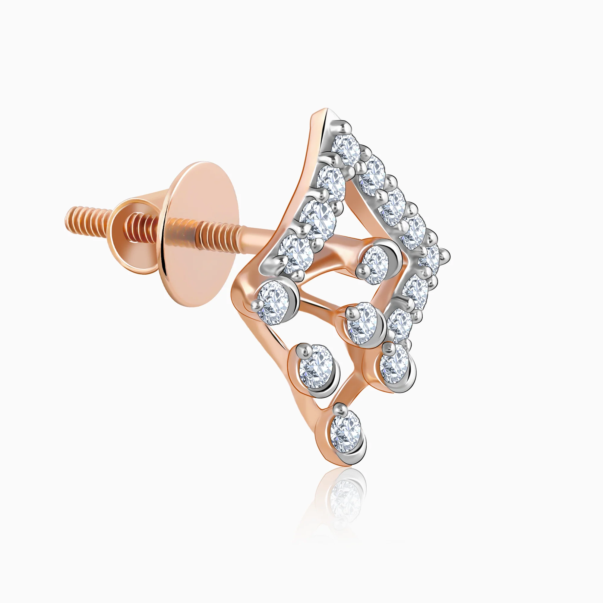 Rose Gold Prodigy Diamond Earrings - Image 4