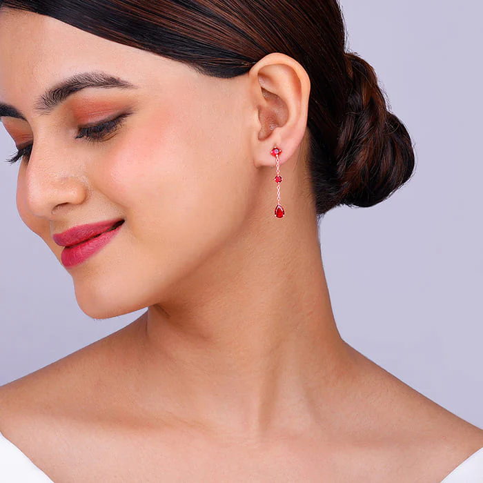 Rose Gold Queen of Love Earrings - Image 3