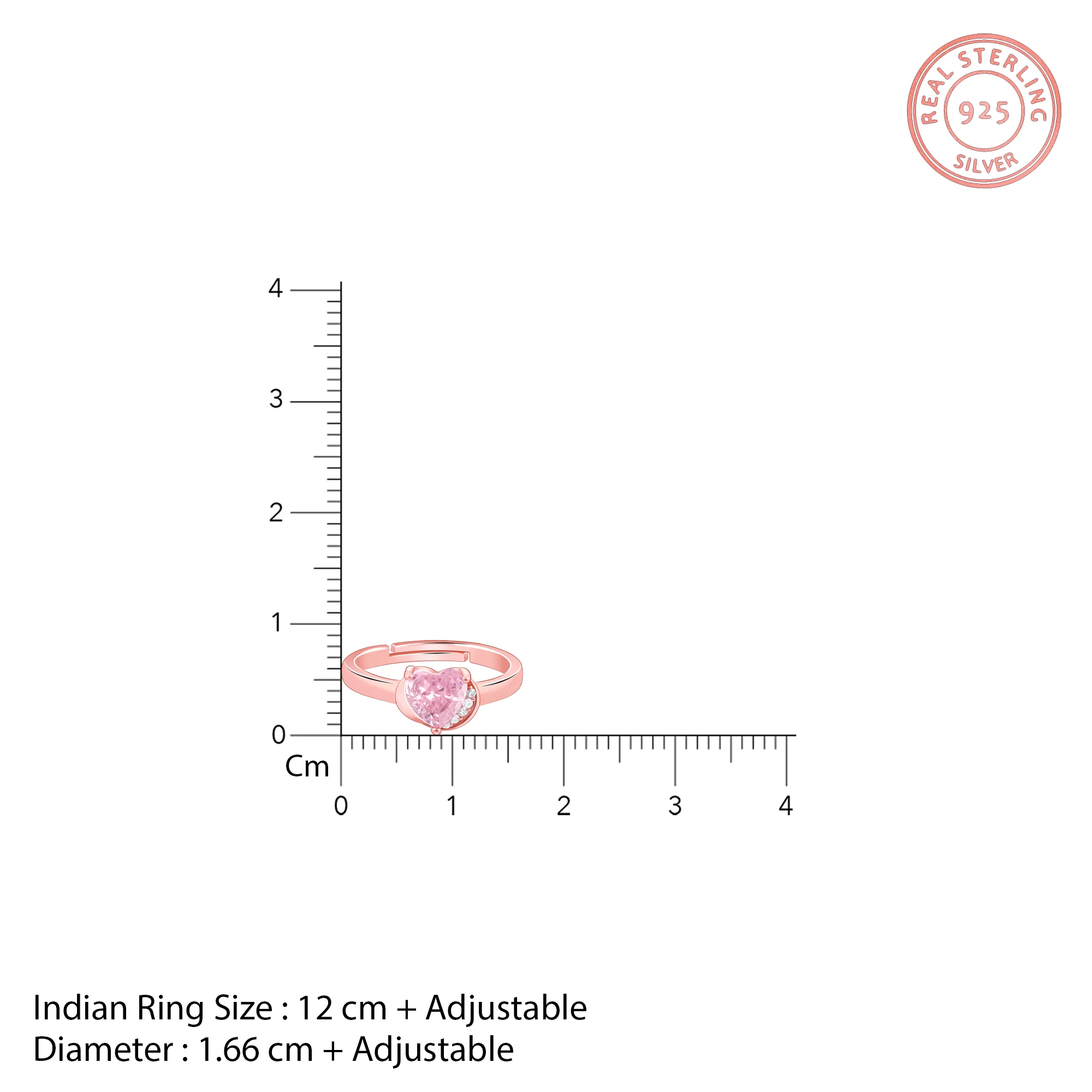 Rose Gold Radiance of Love Ring - Image 5