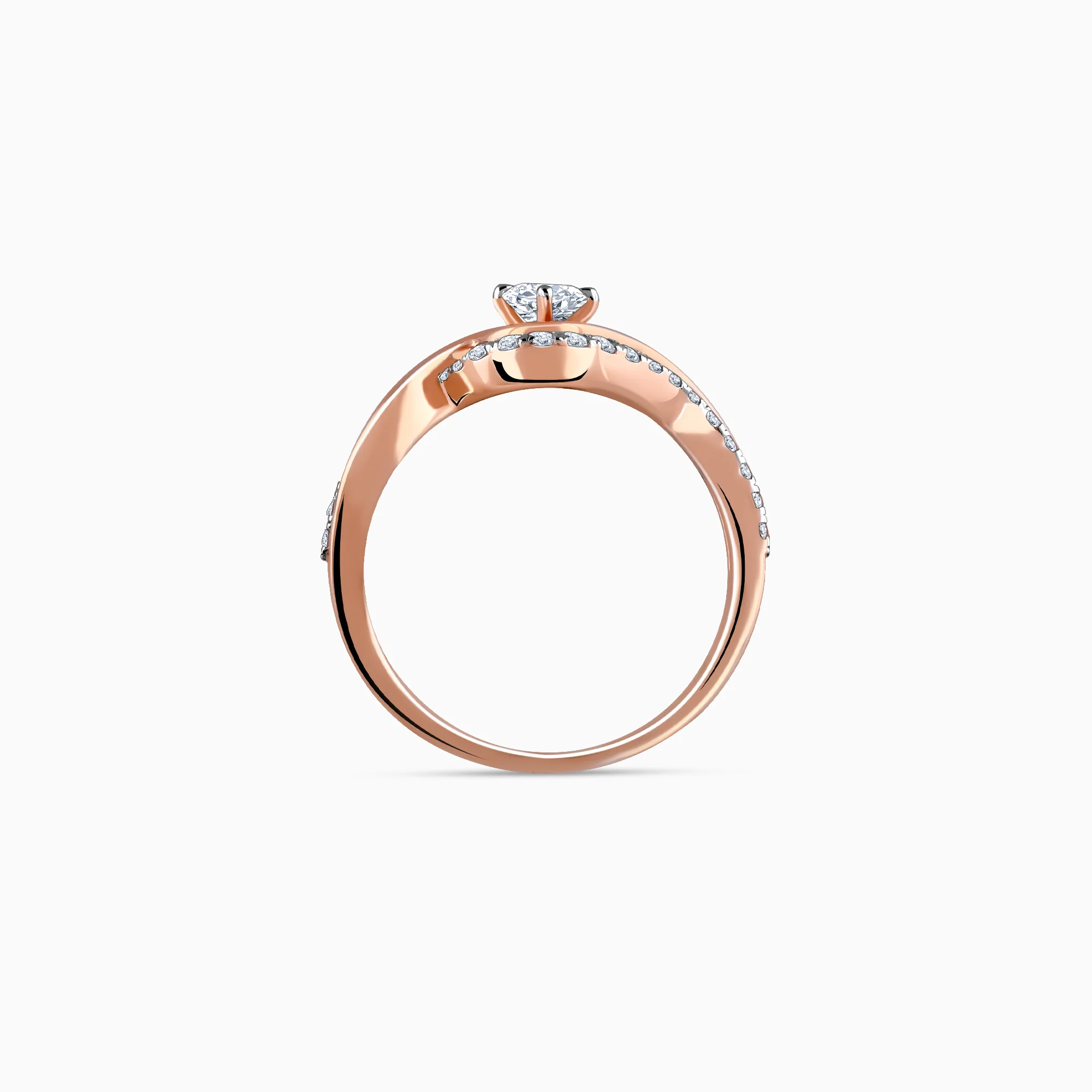Rose Gold Rhea Solitaire Lab Grown Diamond Ring - Image 6