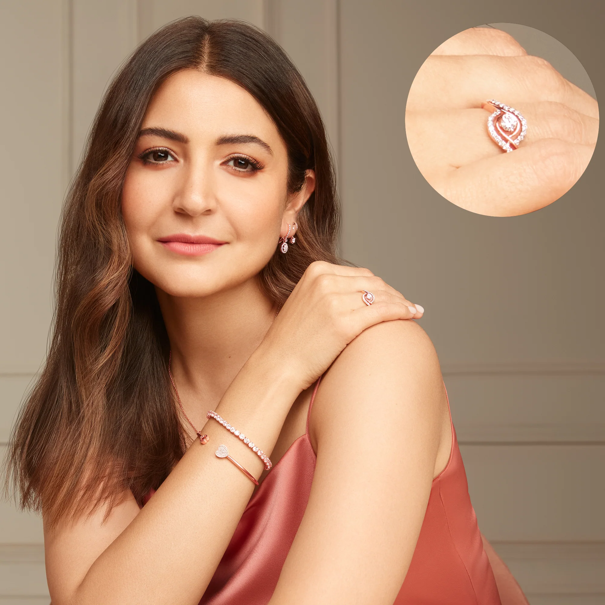 Rose Gold Rhea Solitaire Diamond Ring - Image 3
