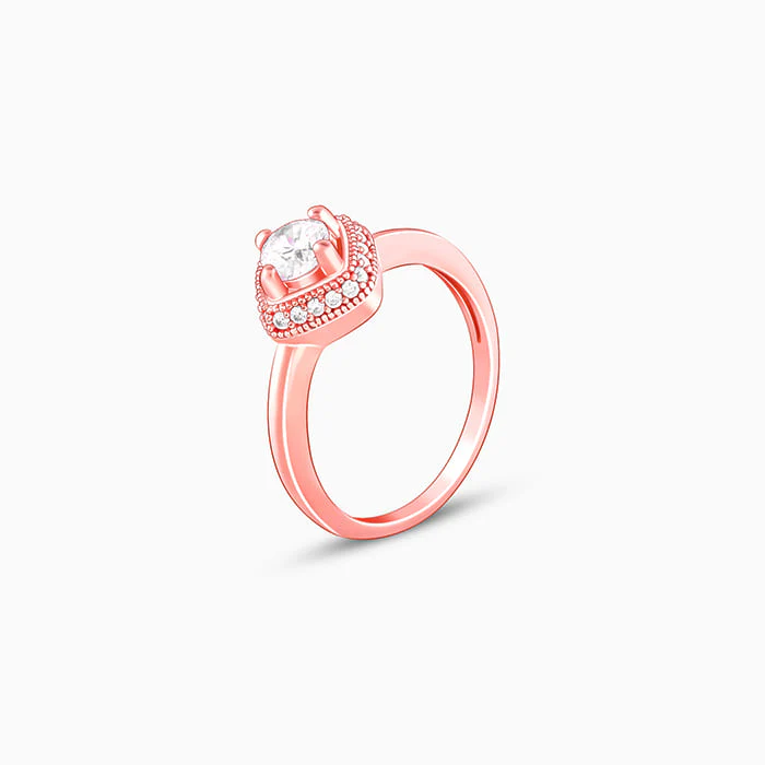 Rose Gold Rhombus Radiance Ring - Image 4