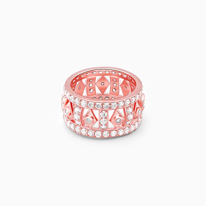 Rose Gold Rhombus Ring