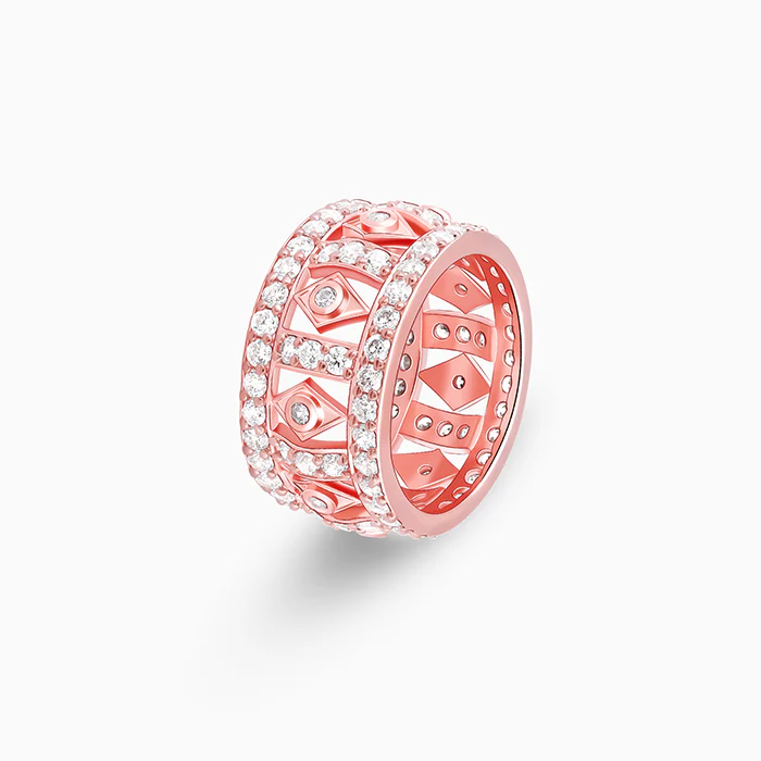 Rose Gold Rhombus Ring - Image 4