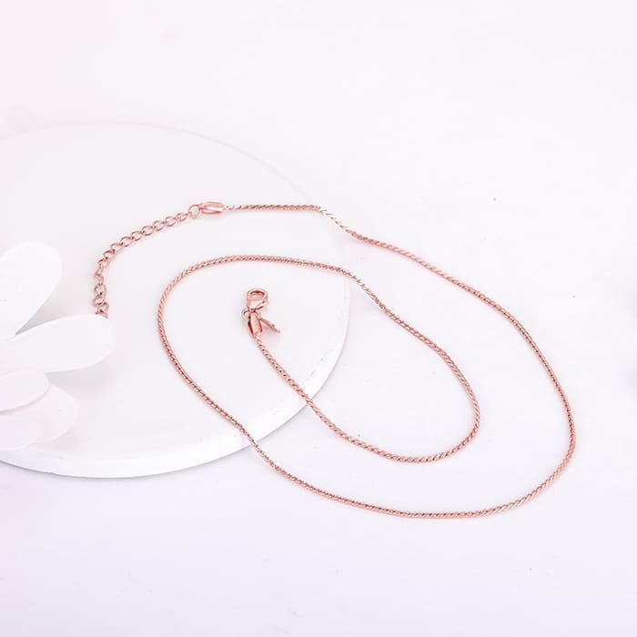 Rose Gold Ripple of Happiness Chain - Image 2
