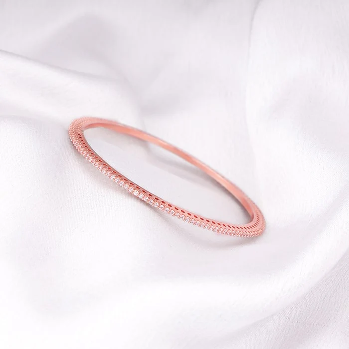 Rose Gold Rising Radiance Bangle - Image 2