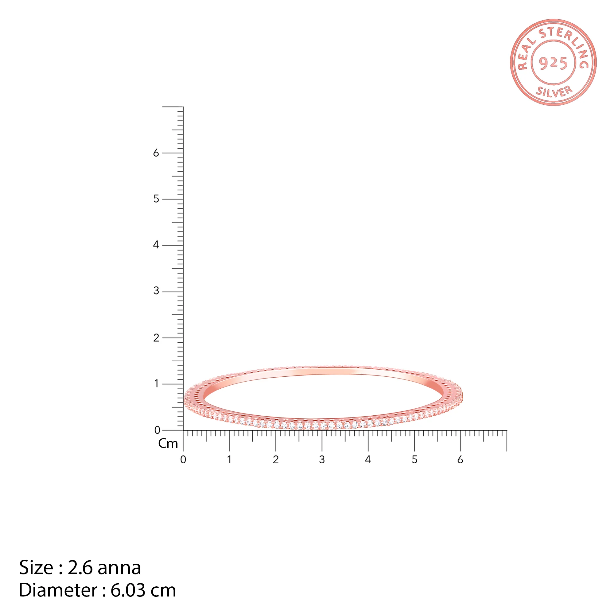 Rose Gold Rising Radiance Bangle - Image 5