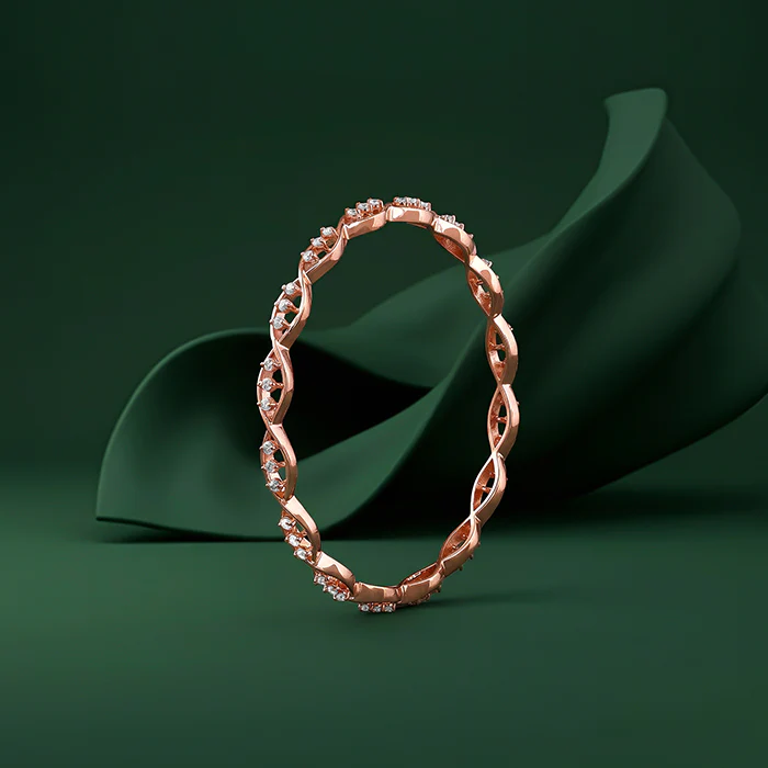 Rose Gold Riverwyn Bangle (Size 2.6) - Image 2