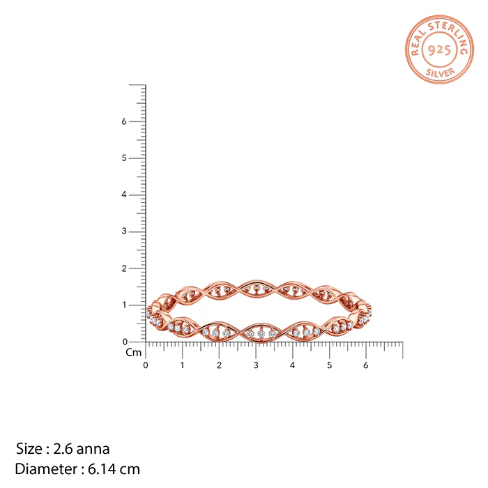Rose Gold Riverwyn Bangle (Size 2.6) - Image 4